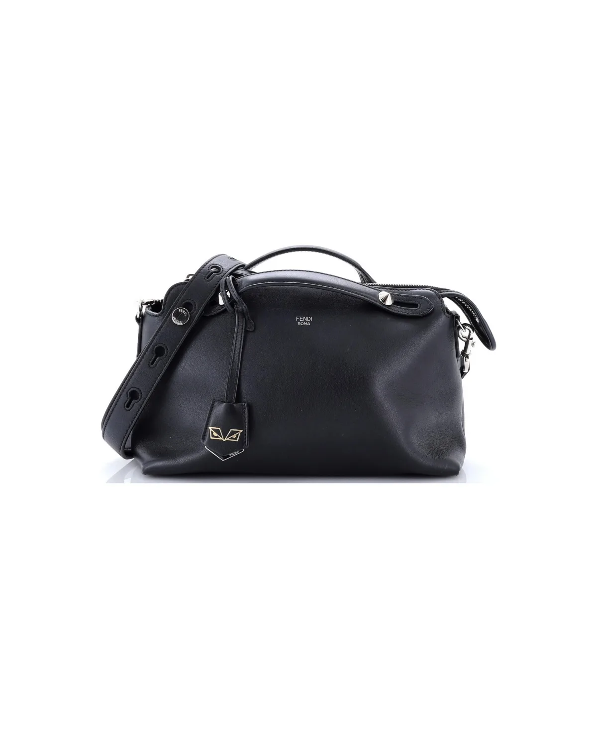 Pre-Owned Fendi Small Monster by the Way Satchel Leather by FENDI