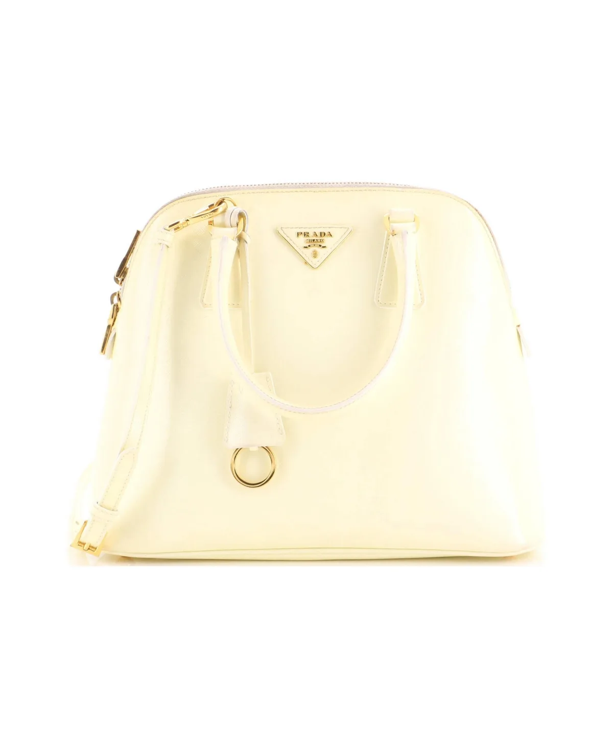 Pre-Owned Prada Medium Promenade Bag Vernice Saffiano Leather by Prada