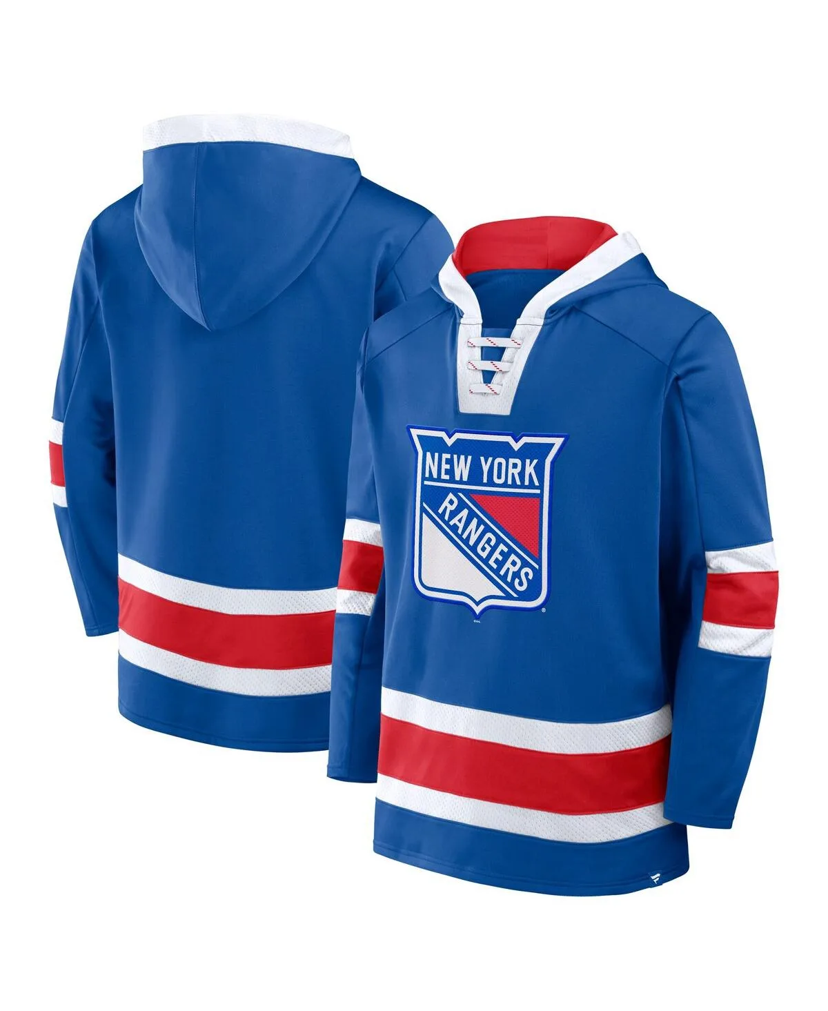 Fanatics New York Rangers Inside Line Fleece Pullover Hoodie by Fanatics