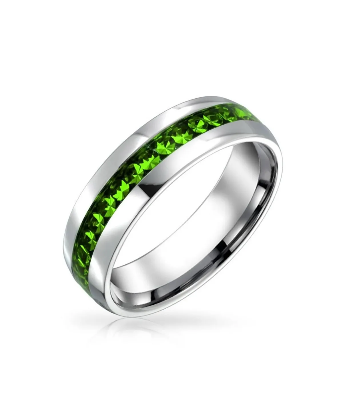 Bling Jewelry Crystal Eternity Band Channel Set Ring by Bling Jewelry