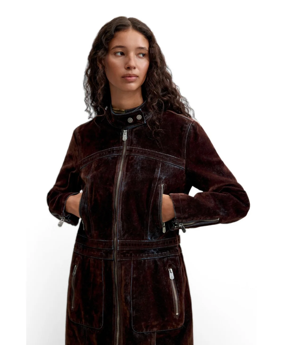 Desigual Midi Coat 100% Cotton by Desigual