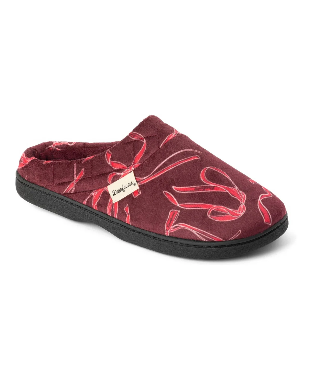 Dearfoams Darcy Velour Clog with Quilted Cuff Slippers by Dearfoams
