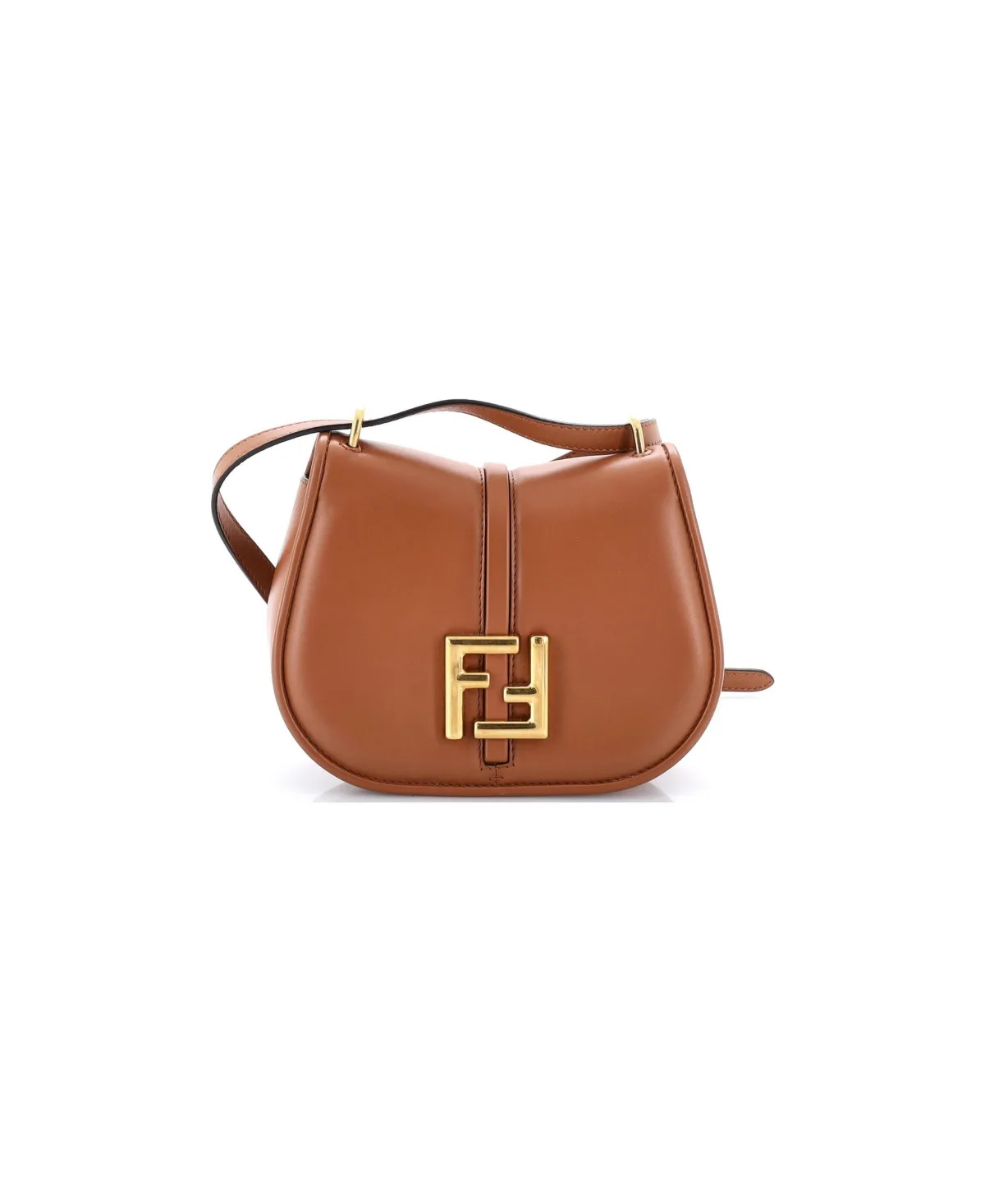 Pre-Owned Fendi Small Cmon Shoulder Bag Leather by FENDI