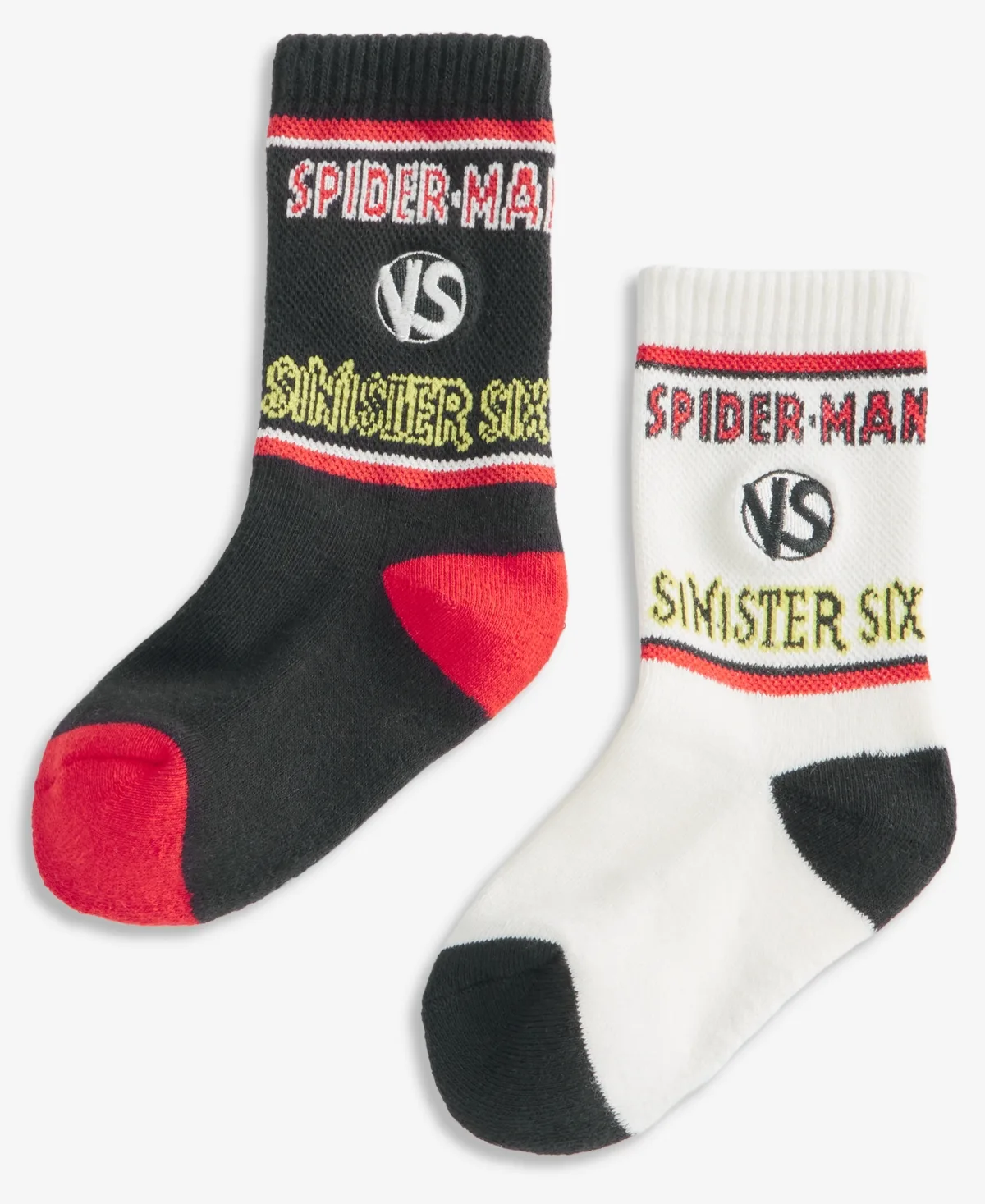 Spider-Man Sinister Six Crew Socks, 2-Pack by Marvel