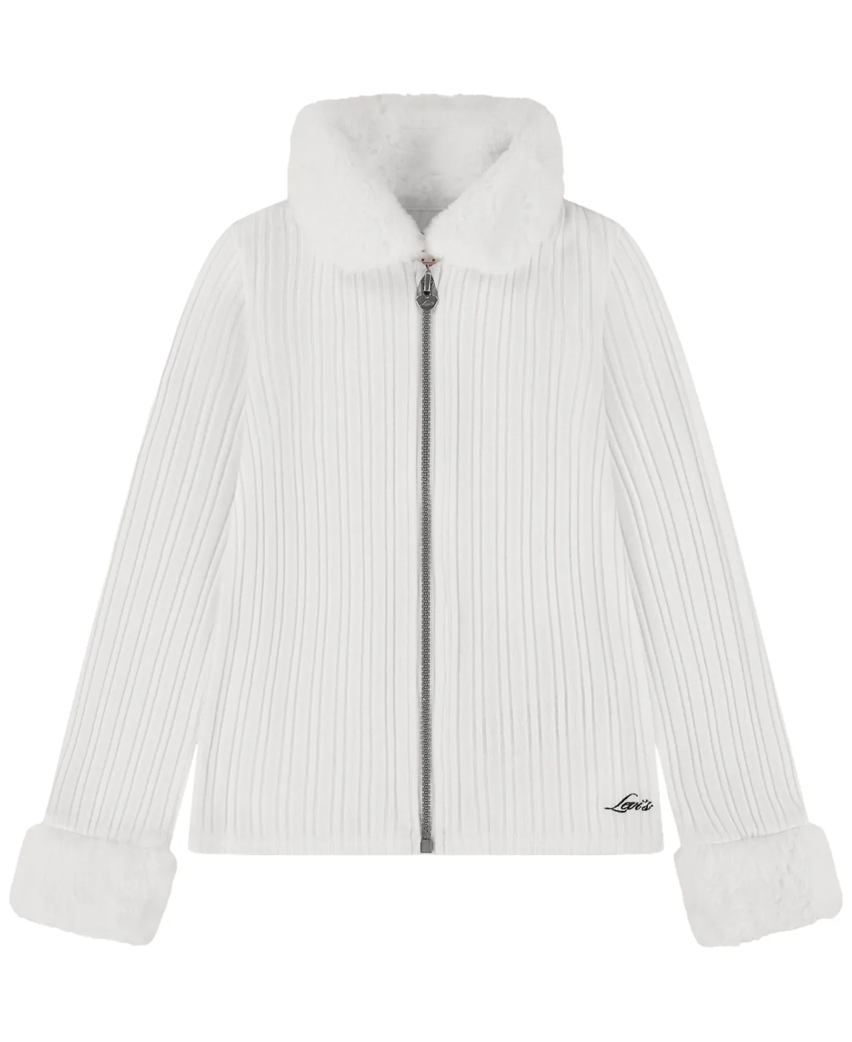 Penny Line Full-Zip Faux-Fur Trim Cardigan by Levi's