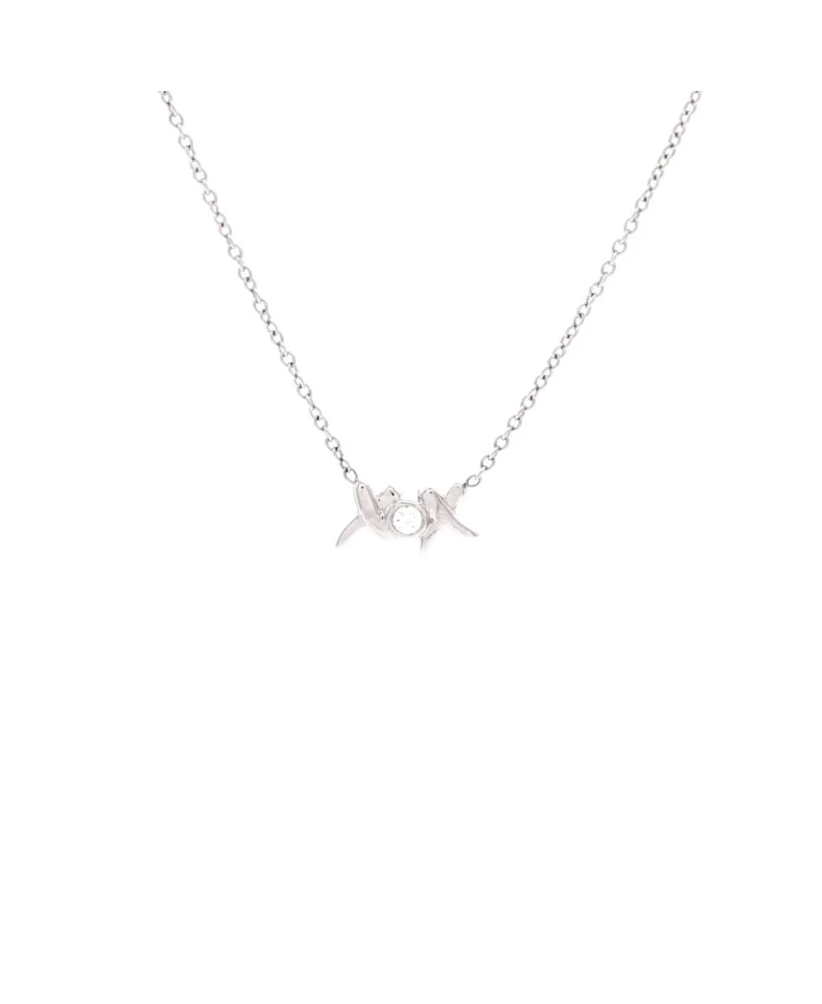 Pre-Owned Tiffany and Co Paloma Picasso Graffiti Love and Kisses Xox Necklace by Tiffany & Co.