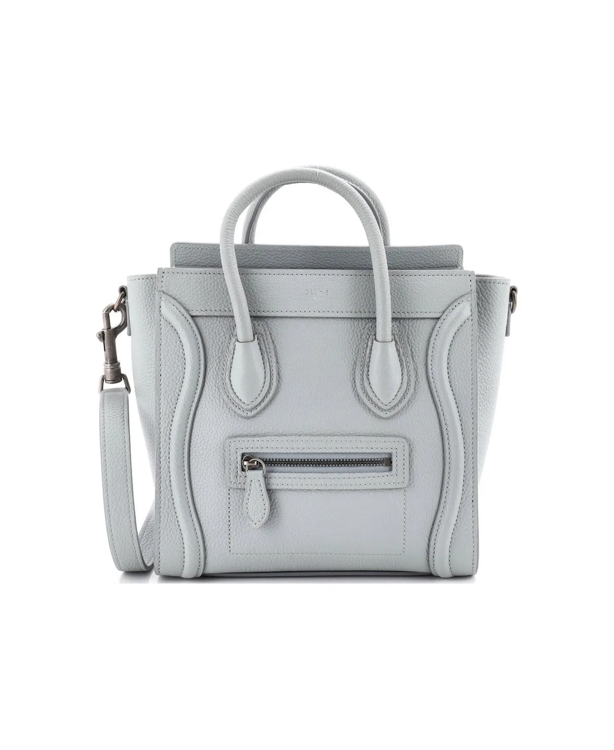 Pre-Owned Celine Nano Luggage Bag Grainy Leather by Celine