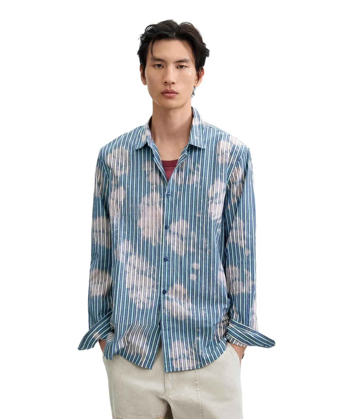 Tie-Dye Striped Shirt by Desigual