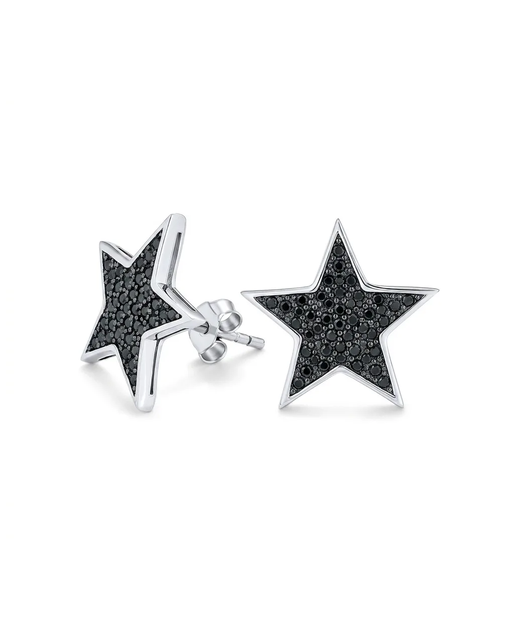 Cubic Zirconia Celestial Star Stud Earrings
