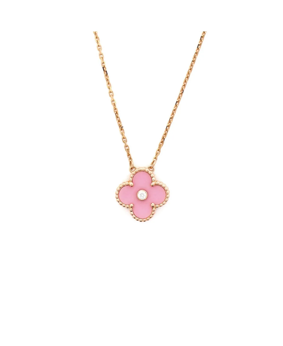 Pre-Owned Van Cleef and Arpels Vintage Alhambra Pendant Necklace by Pre Owned Van Cleef & Arpels