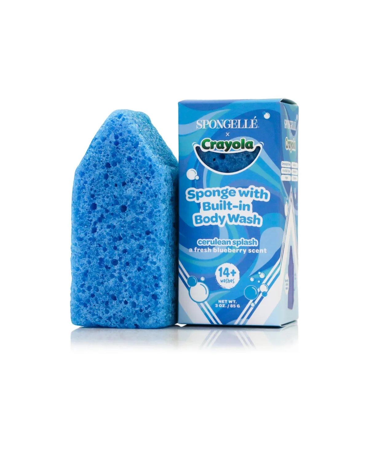 Crayola Body Wash Infused Buffer Cerulean Splash by Spongelle