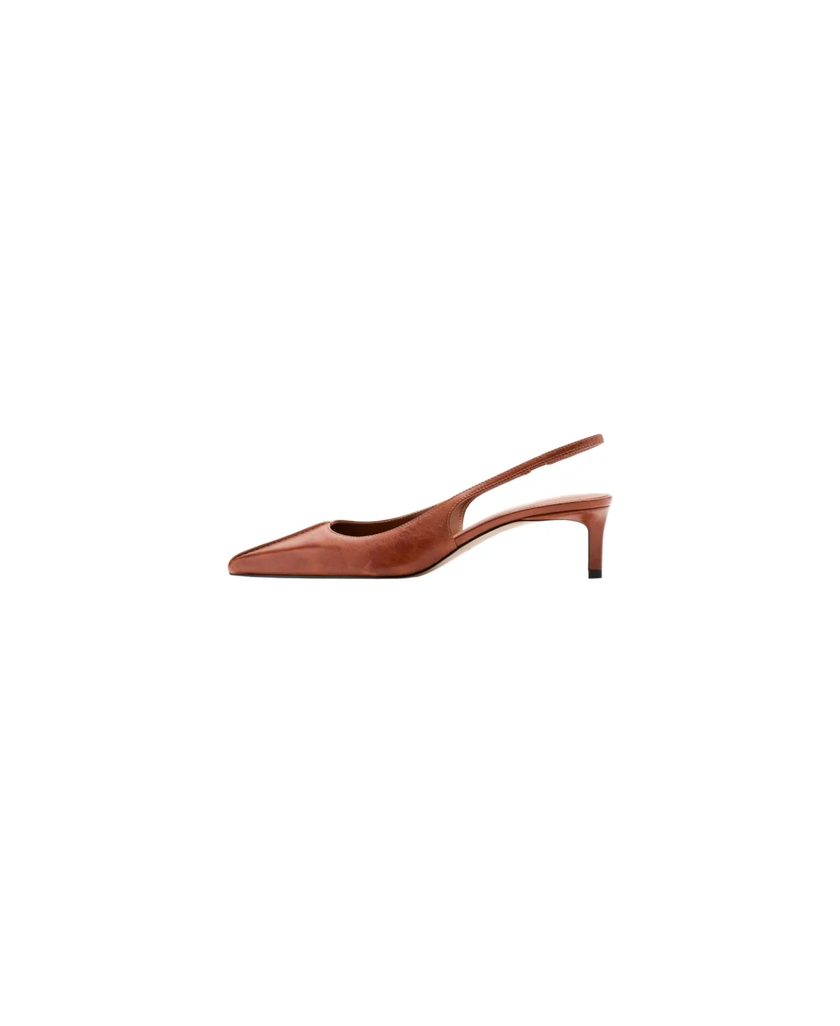 Aura Kitten-Heel Pointed-Toe Slingback Pumps