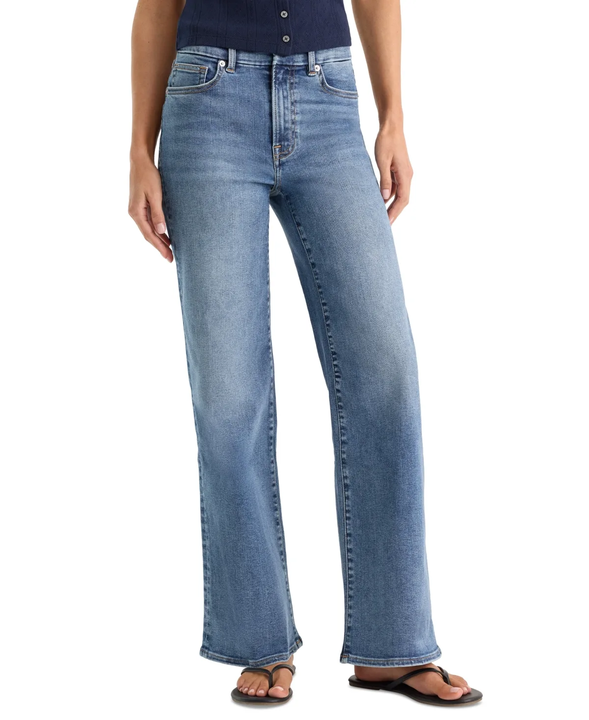Always Fits High-Rise Wide-Leg Palazzo Jeans