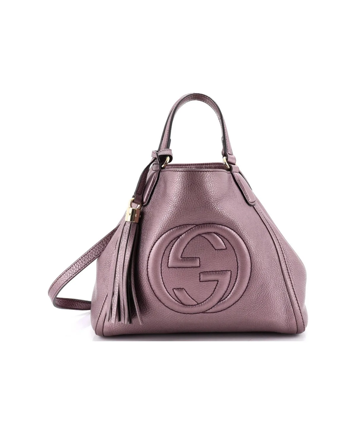 Pre-Owned Gucci Small Soho Convertible Shoulder Bag Leather