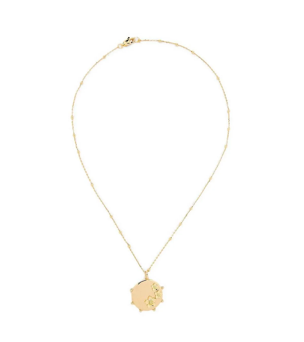 Mali Flower Pendant Short Necklace