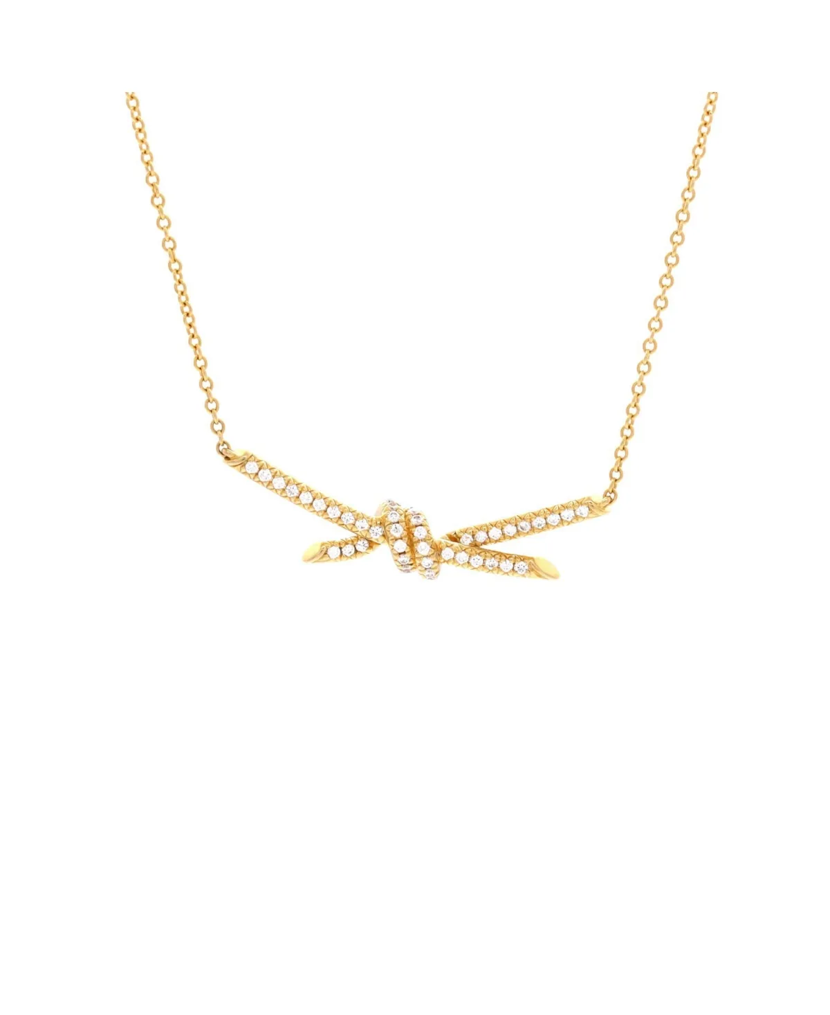Pre-Owned Tiffany and Co Knot Pendant Necklace