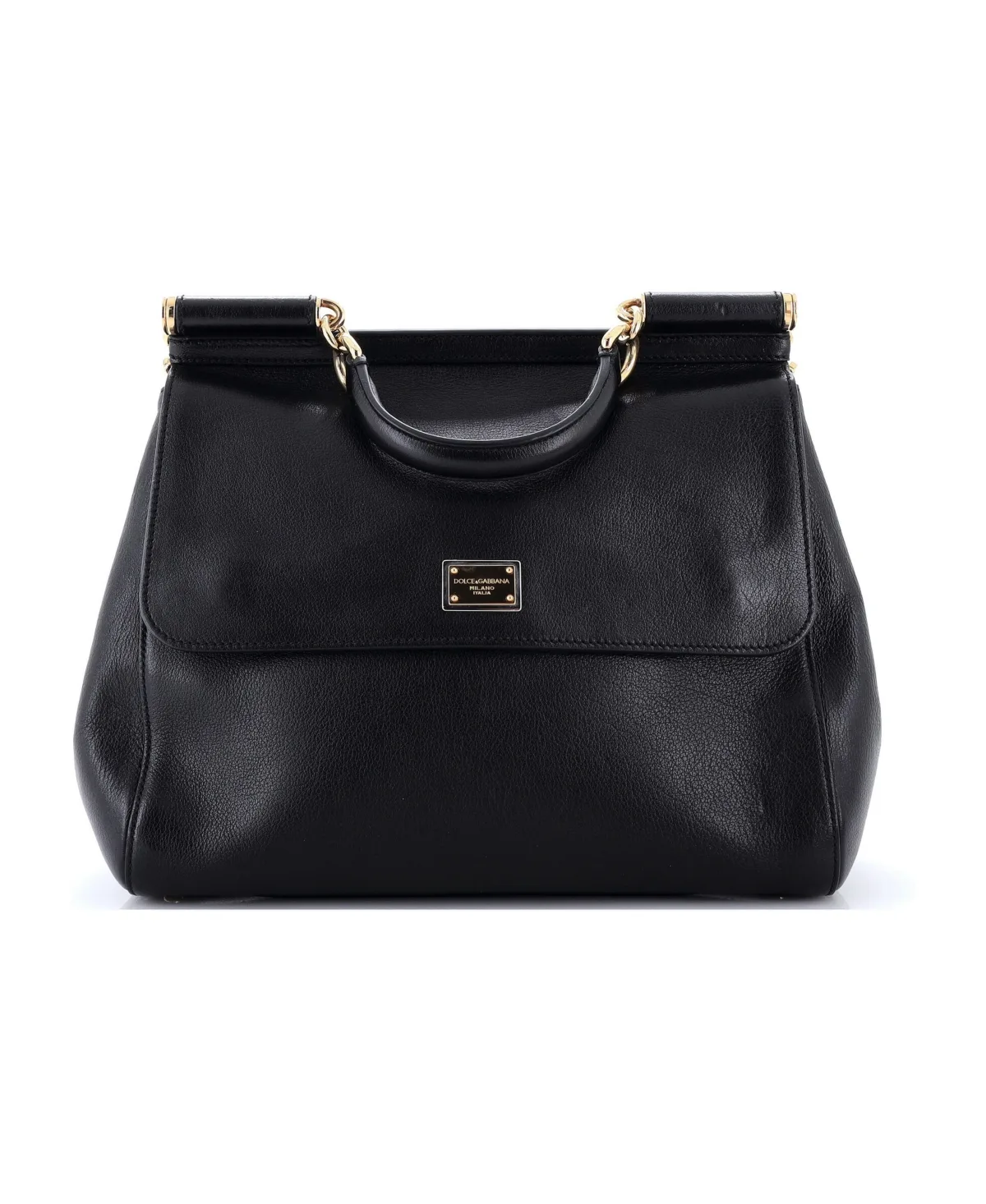 Pre-Owned Dolce and Gabbana Large Miss Sicily Bag Leather by Dolce & Gabbana
