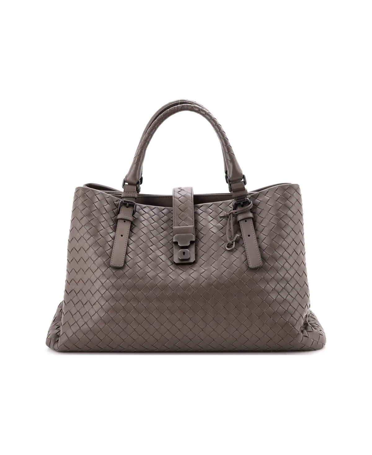 Pre-Owned Medium Roma Bag Intrecciato Nappa
