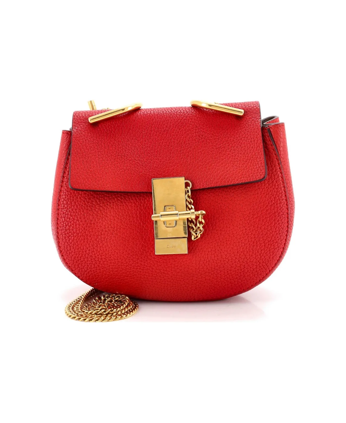 Pre-Owned Chloe Mini Drew Crossbody Bag Leather by Chloé