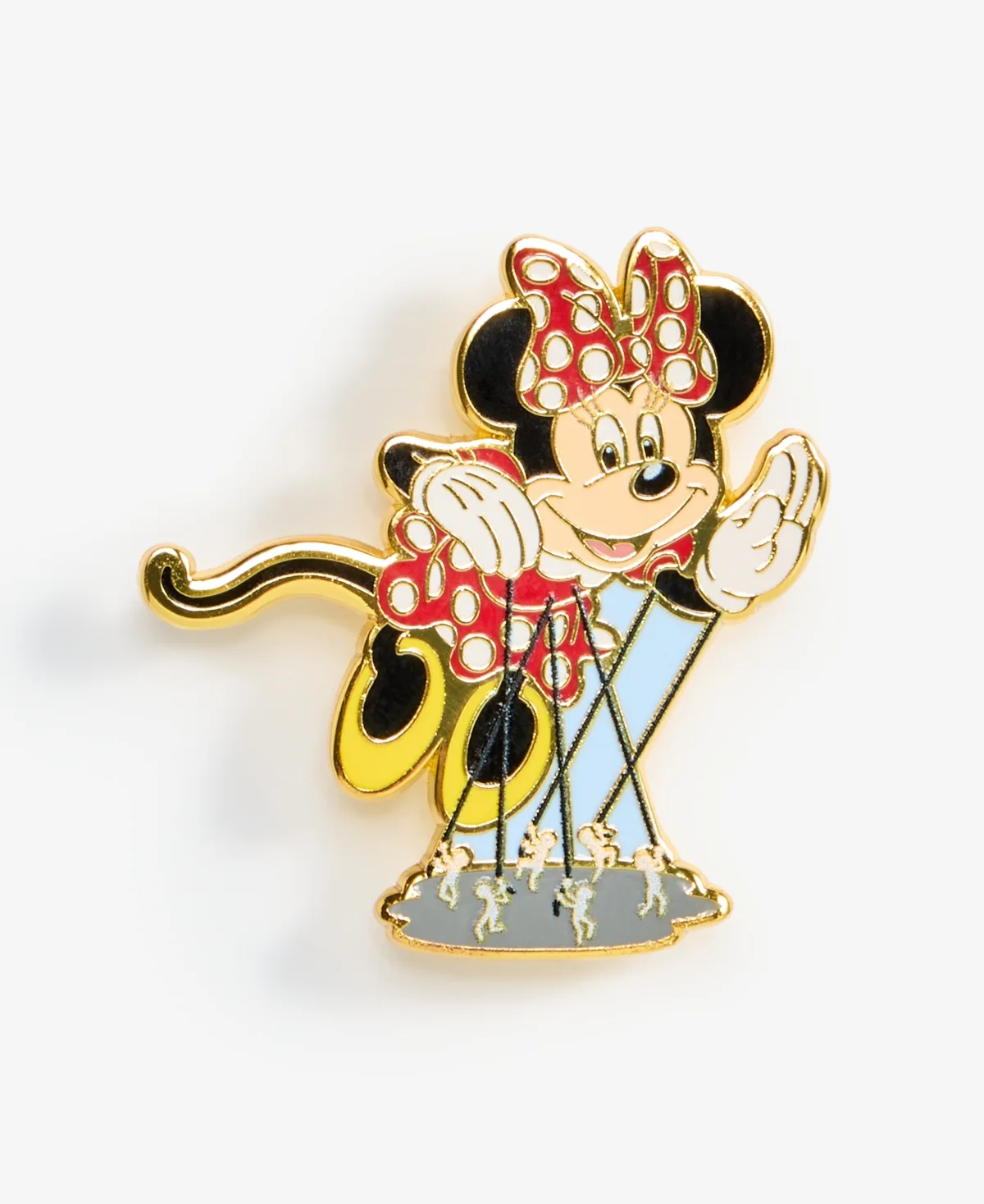 Disney Gold-Tone Minnie Mouse Parade Balloon Pin by Loungefly