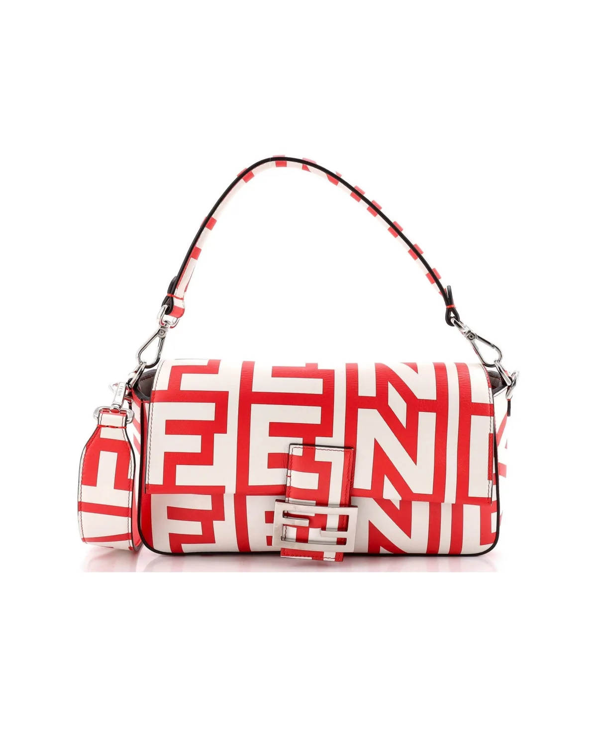 Pre-Owned Medium x Marc Jacobs Baguette Nm Bag Printed Leather by FENDI