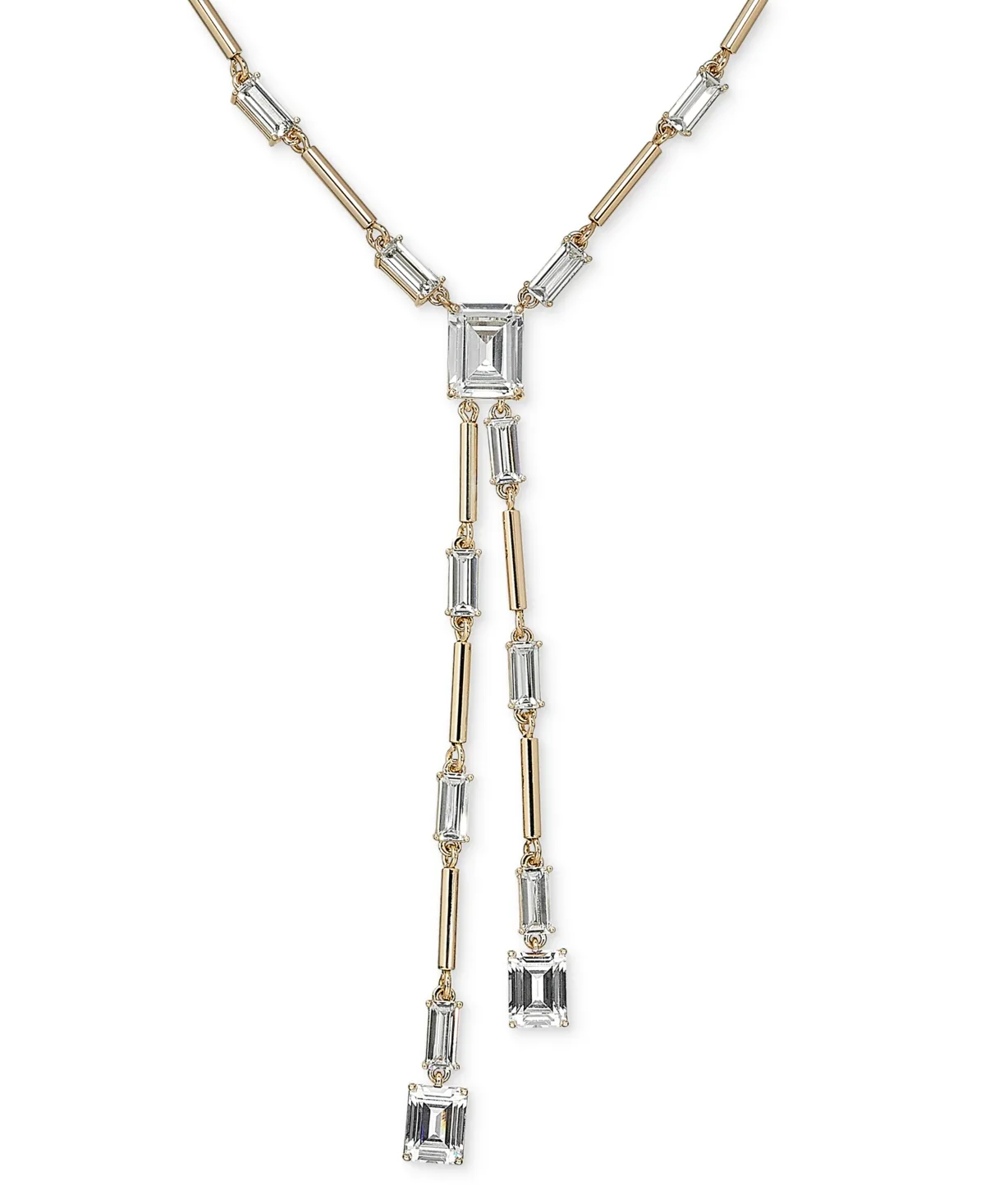 Lauren Ralph Lauren Cubic Zirconia Gold-Tone Y-Neck Necklace by Ralph Lauren