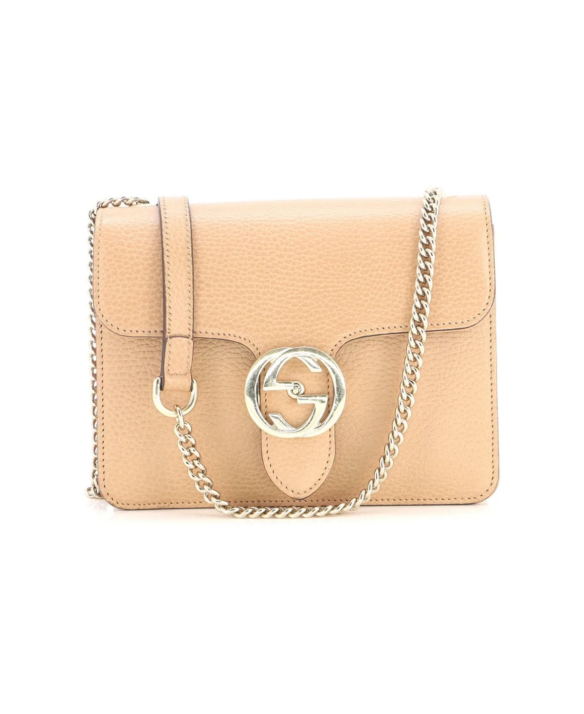 Pre-Owned Gucci Small Interlocking Shoulder Bag Leather by Gucci