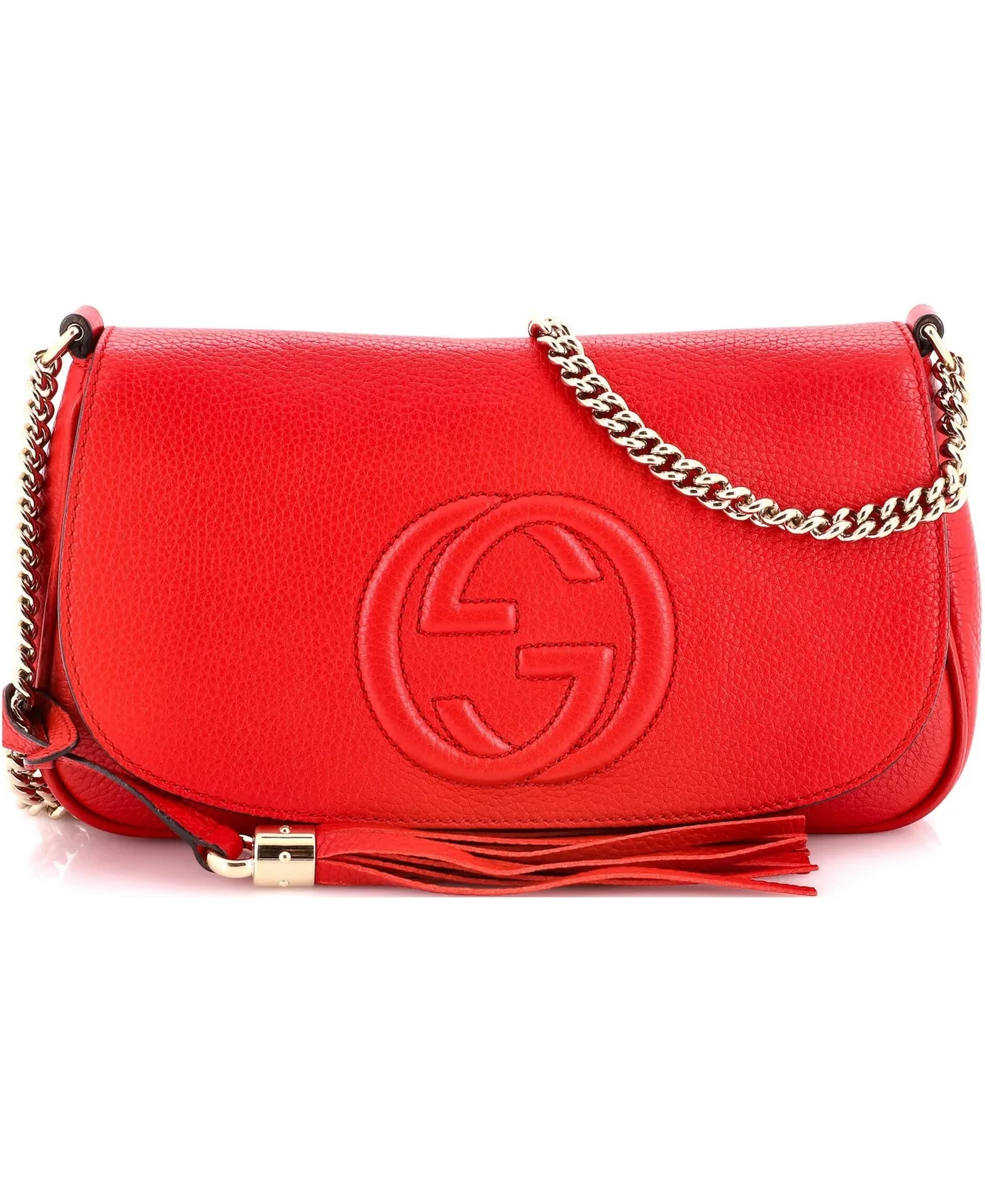 Pre-Owned Medium Soho Chain Crossbody Bag Leather by Gucci