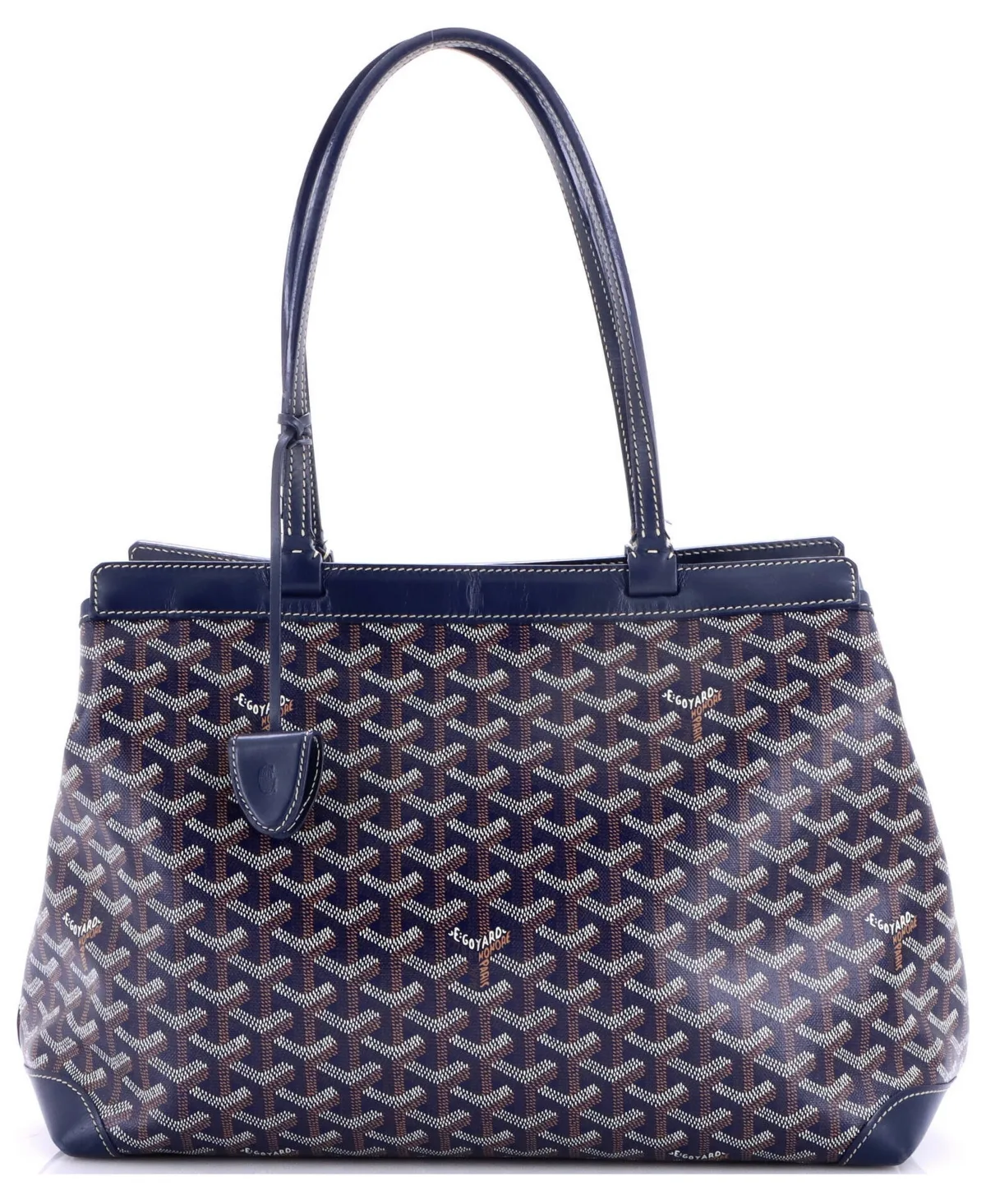 Pre-Owned Pm Bellechasse Bag Coated Canvas by Pre Owned Goyard