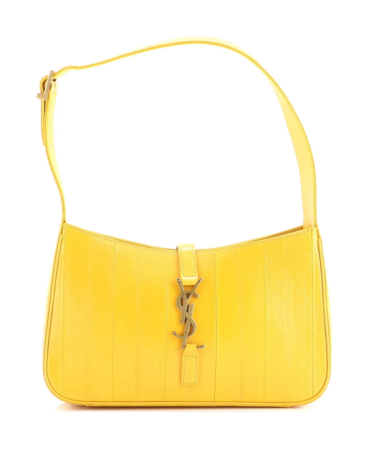 Pre-Owned Small Le 5 a 7 Hobo Eel Embossed Leather by Saint Laurent