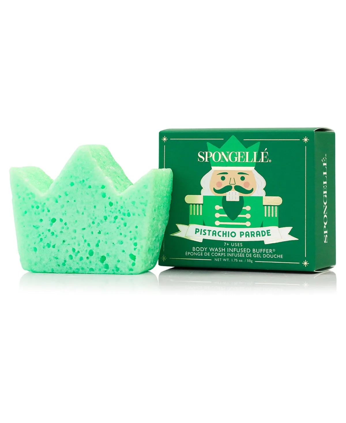 Holiday Nutcracker Pistachio Parade 1.75 Ounce by Spongelle