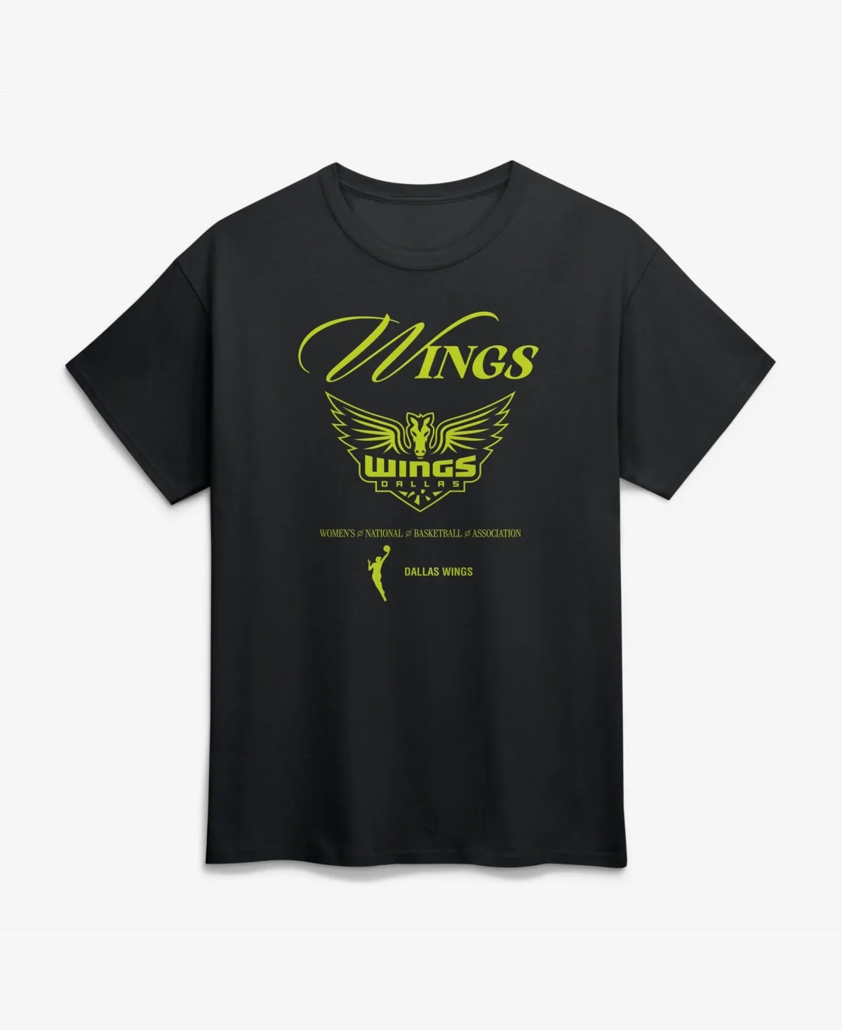 Dallas Wings in Motion Screen-Printed Crewneck T-Shirt by Logo Athletic