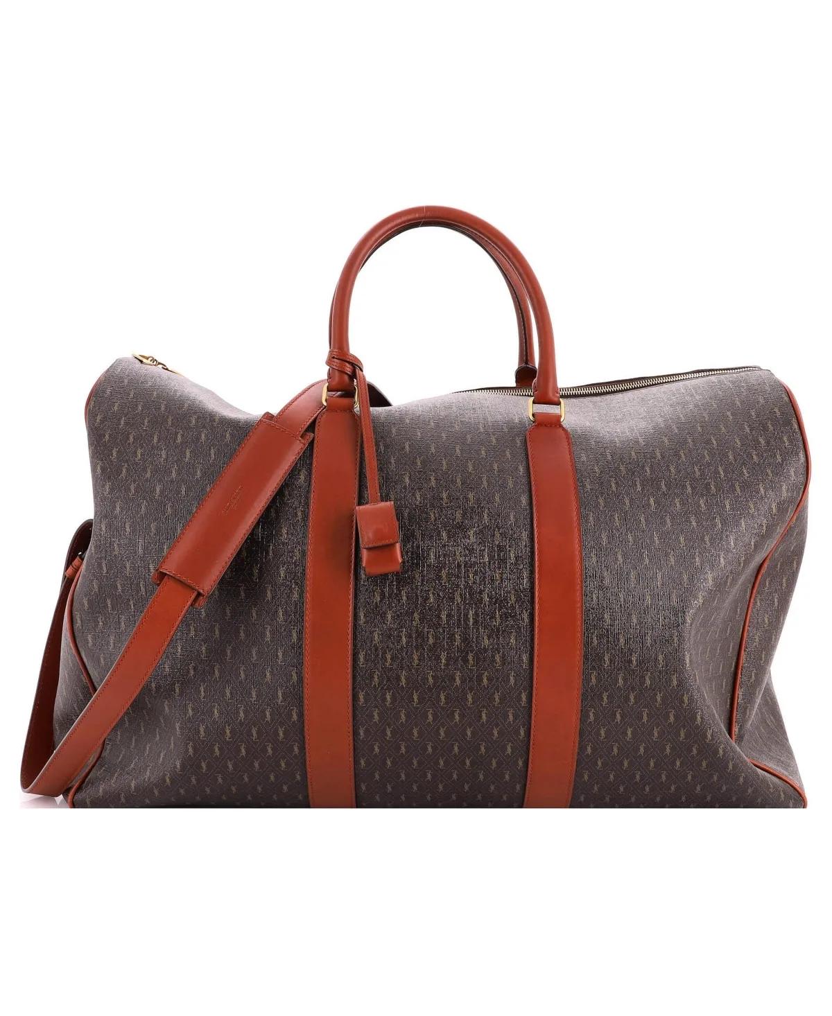 Pre-Owned Saint Laurent 72H Le Monogramme Duffle Bag Monogram All Over Coated Canvas and Leather