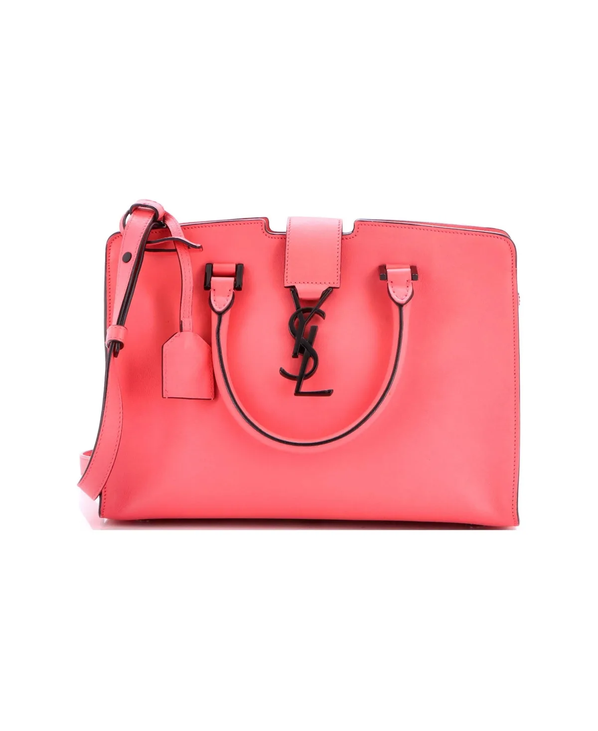 Pre-Owned Saint Laurent Baby Monogram Cabas Leather by Saint Laurent