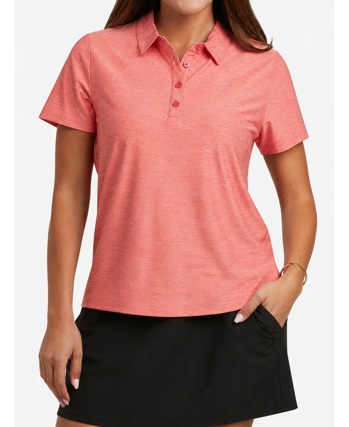 Weekender Space-Dye Relaxed Fit Short-Sleeve Polo Shirt