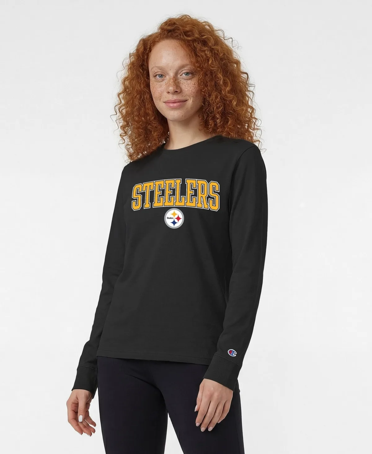 Pittsburgh Steelers Core Long-Sleeve Crewneck T-Shirt by Champion