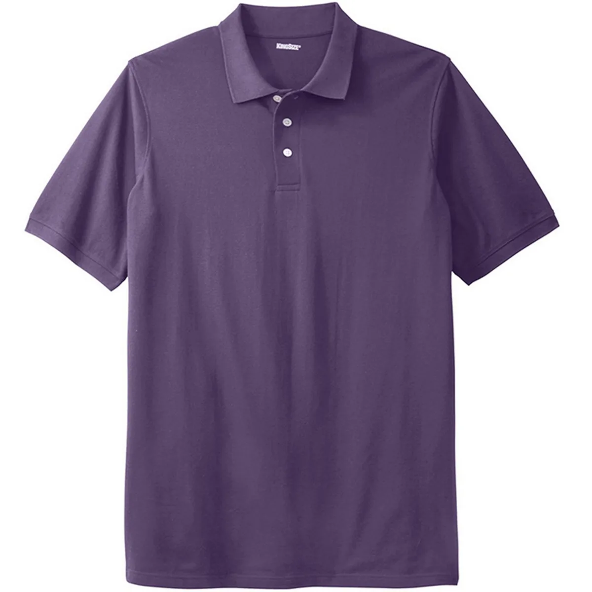 Longer-Length Shrink-Less Cotton Polo Shirt by Kingsize