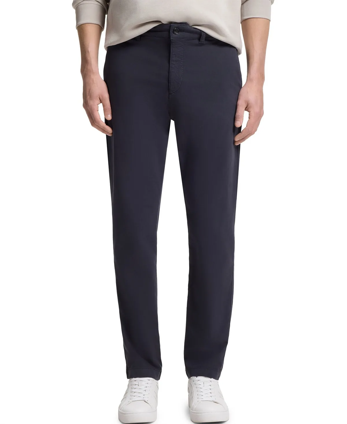 Structured Cotton Blend Tapered-Fit Chinos by Hugo Boss