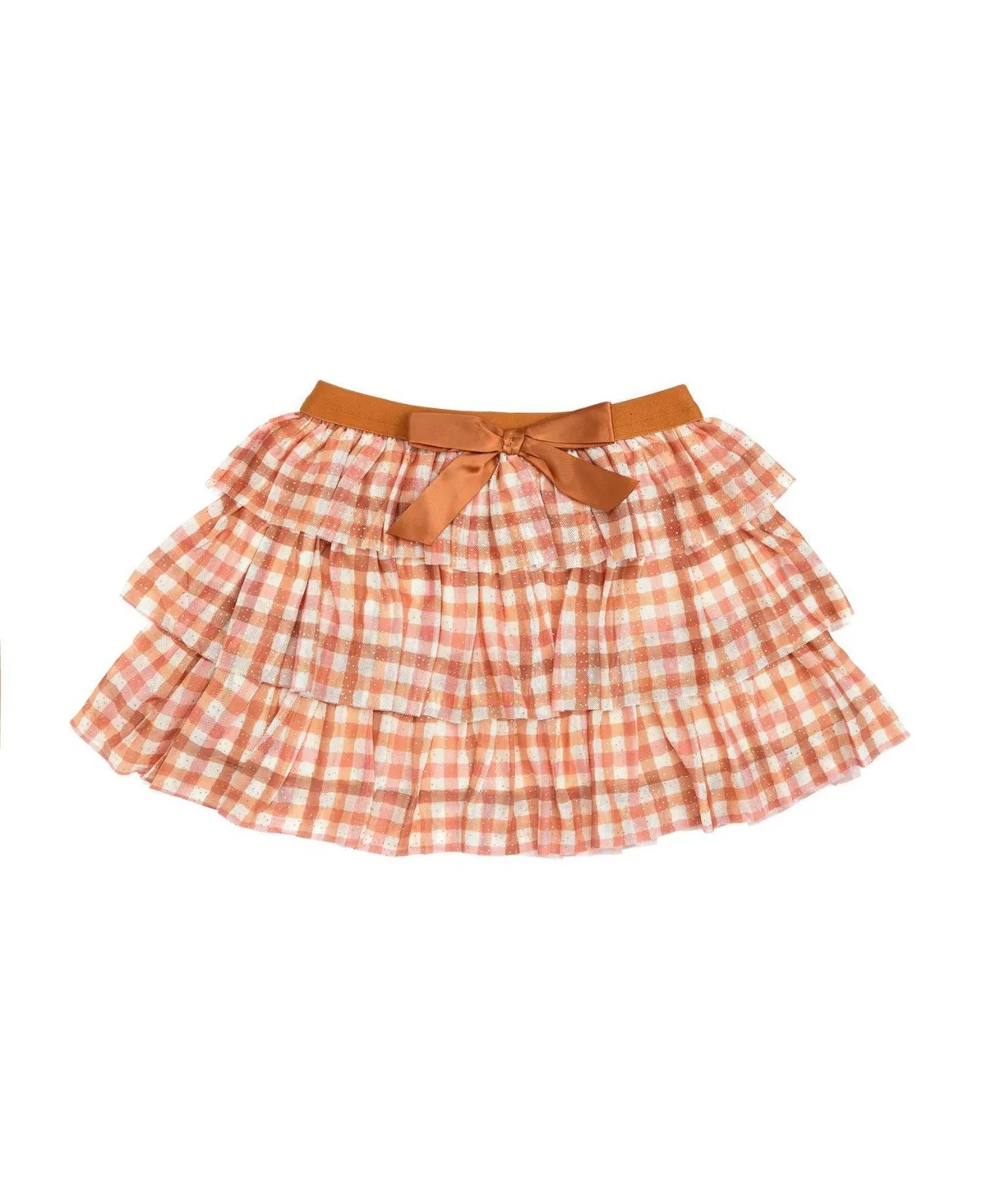 Plaid Tiered Tulle A-Line Tutu Skirt by Sweet Wink