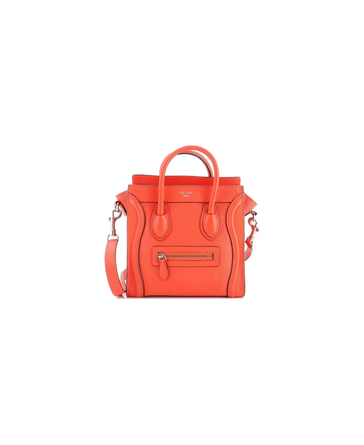 Pre-Owned Celine Nano Luggage Bag Grainy Leather by Celine