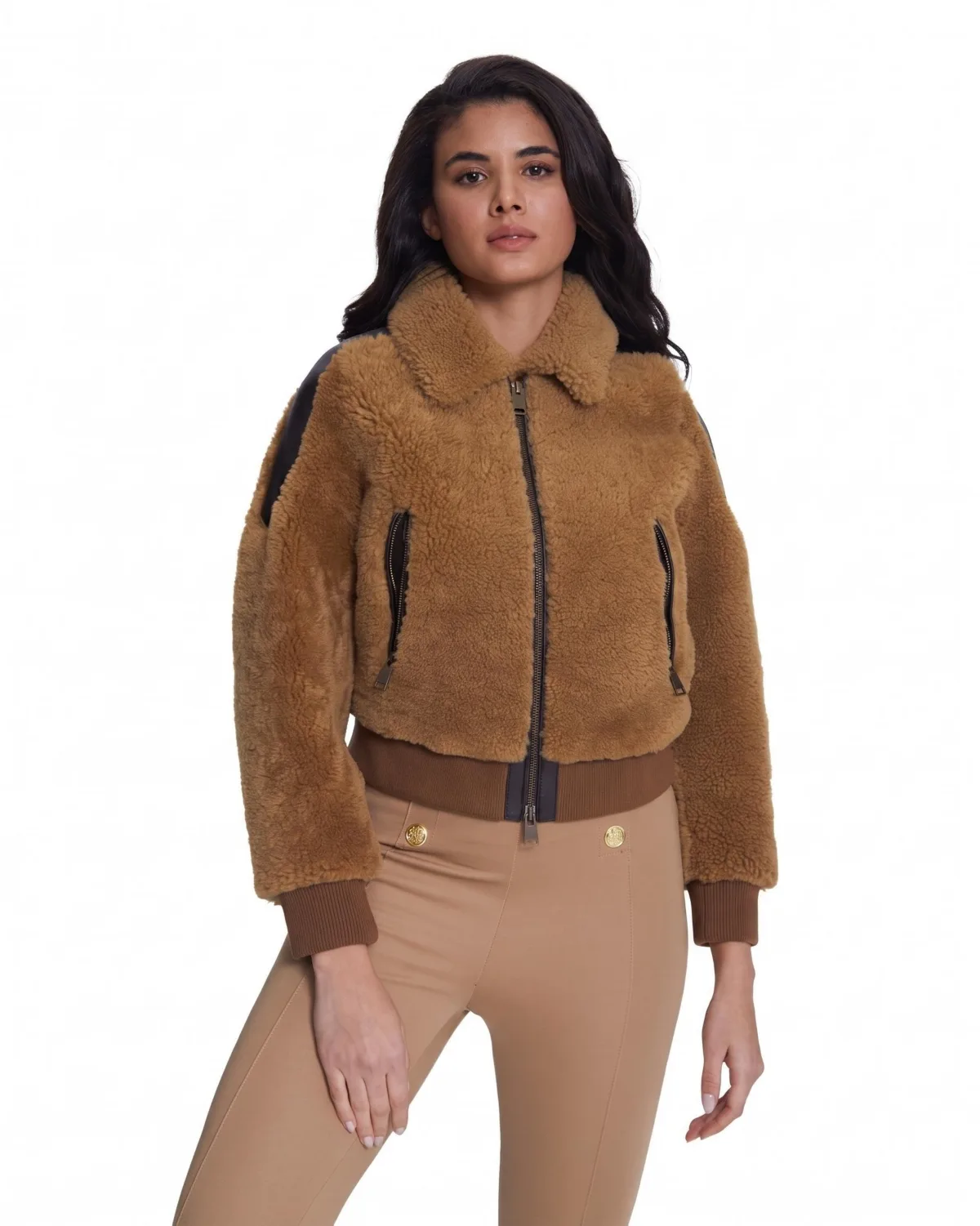 Fashion Jacket, Silky with Ginger Curly Wool