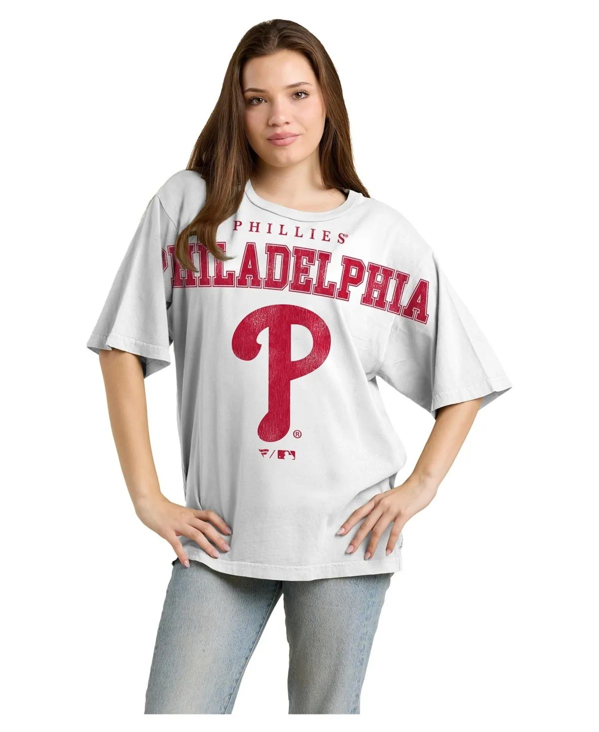 Philadelphia Phillies Oversized Short-Sleeve Graphic T-Shirt by Fanatics