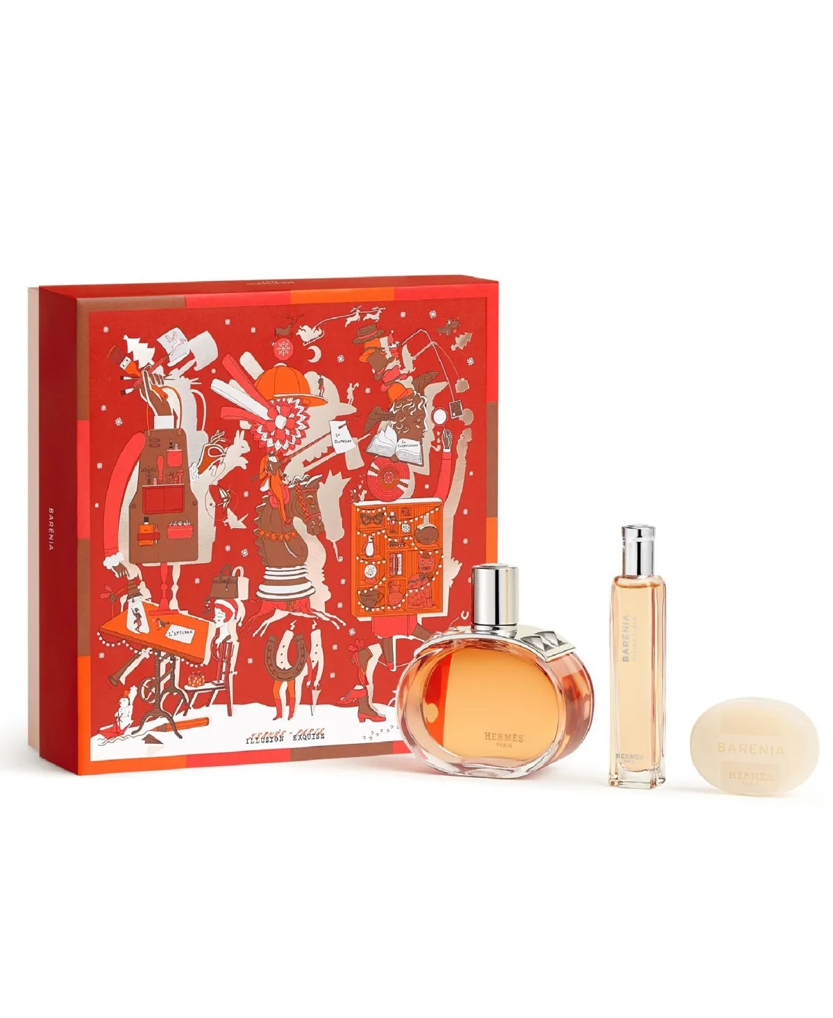 3-Piece Barenia Pleine Fleur Eau De Parfum Limited Edition Gift Set by Hermes