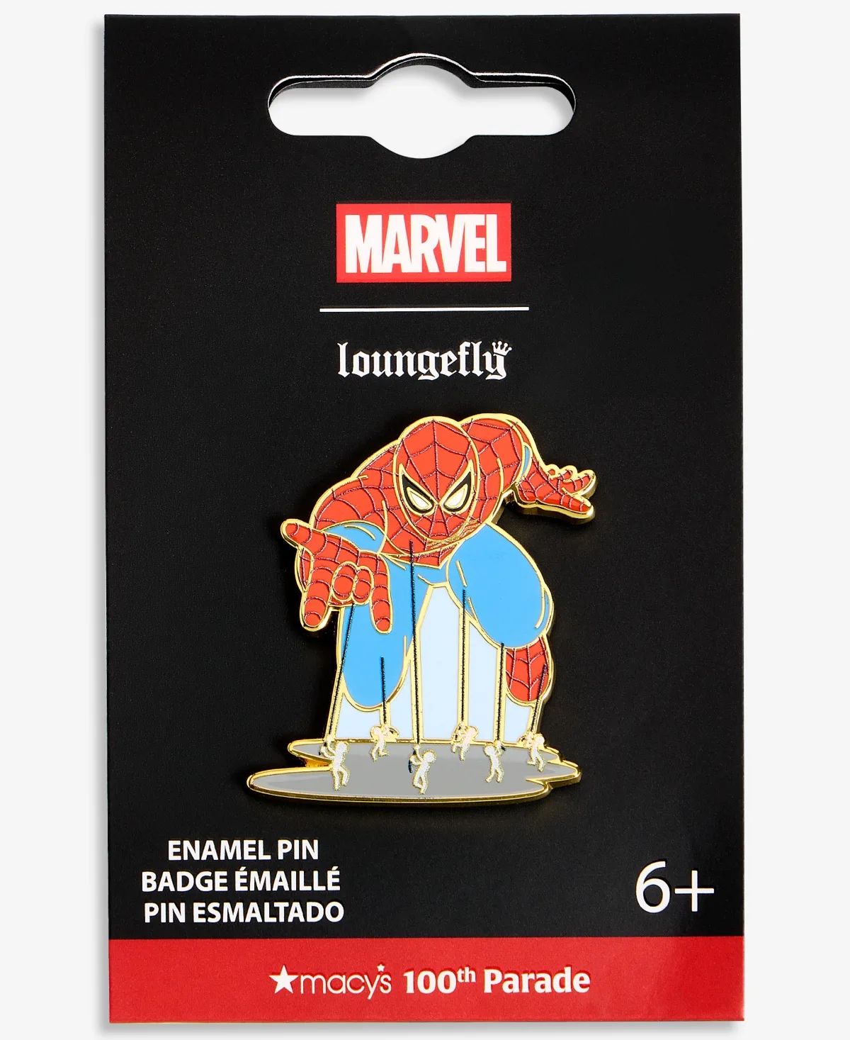 Marvel Gold-Tone Enamel Spider-Man 100th Parade Balloon Pin by Loungefly