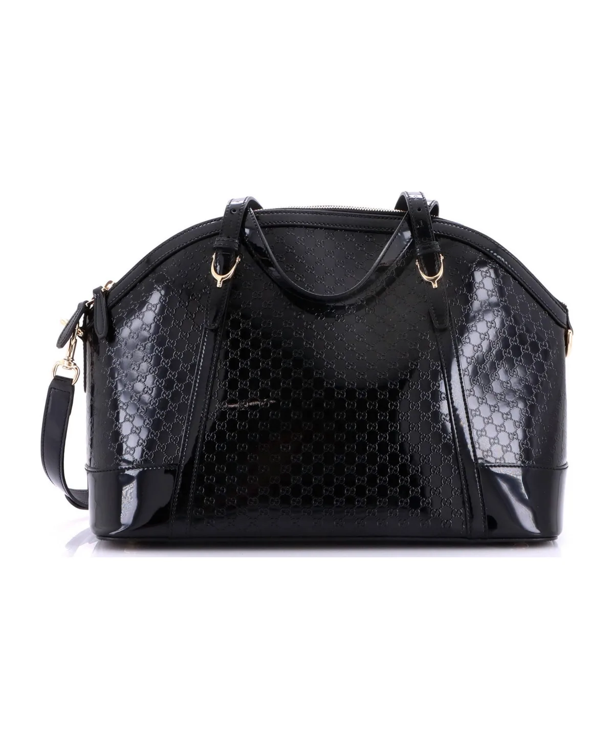 Pre-Owned Gucci Medium Nice Top Handle Bag Microguccissima Patent by Gucci