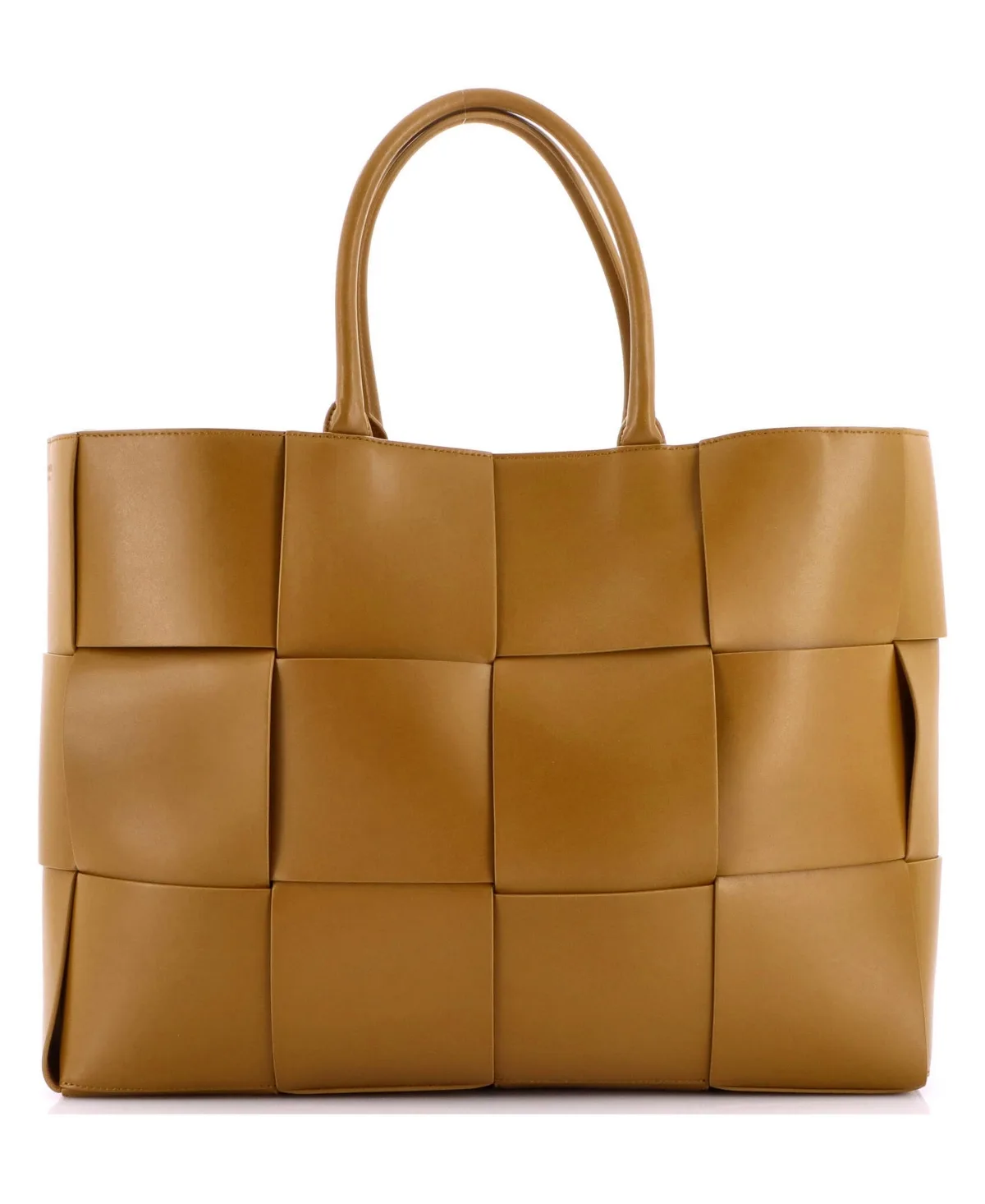 Pre-Owned Bottega Veneta Large Arco Tote Maxi Intrecciato Leather by Bottega Veneta