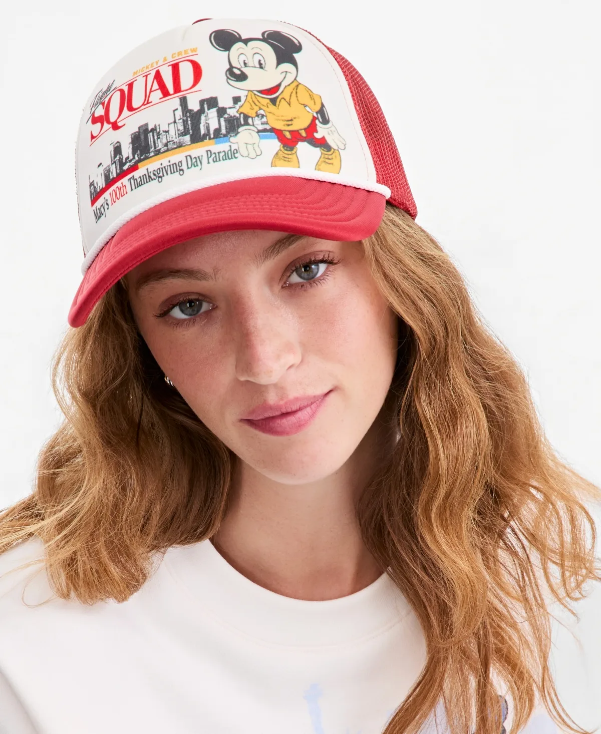 Disney - Macy's 100th Thanksgiving Day Parade Flight Squad Mickey Mouse Balloon Snapback Trucker Hat by Disney