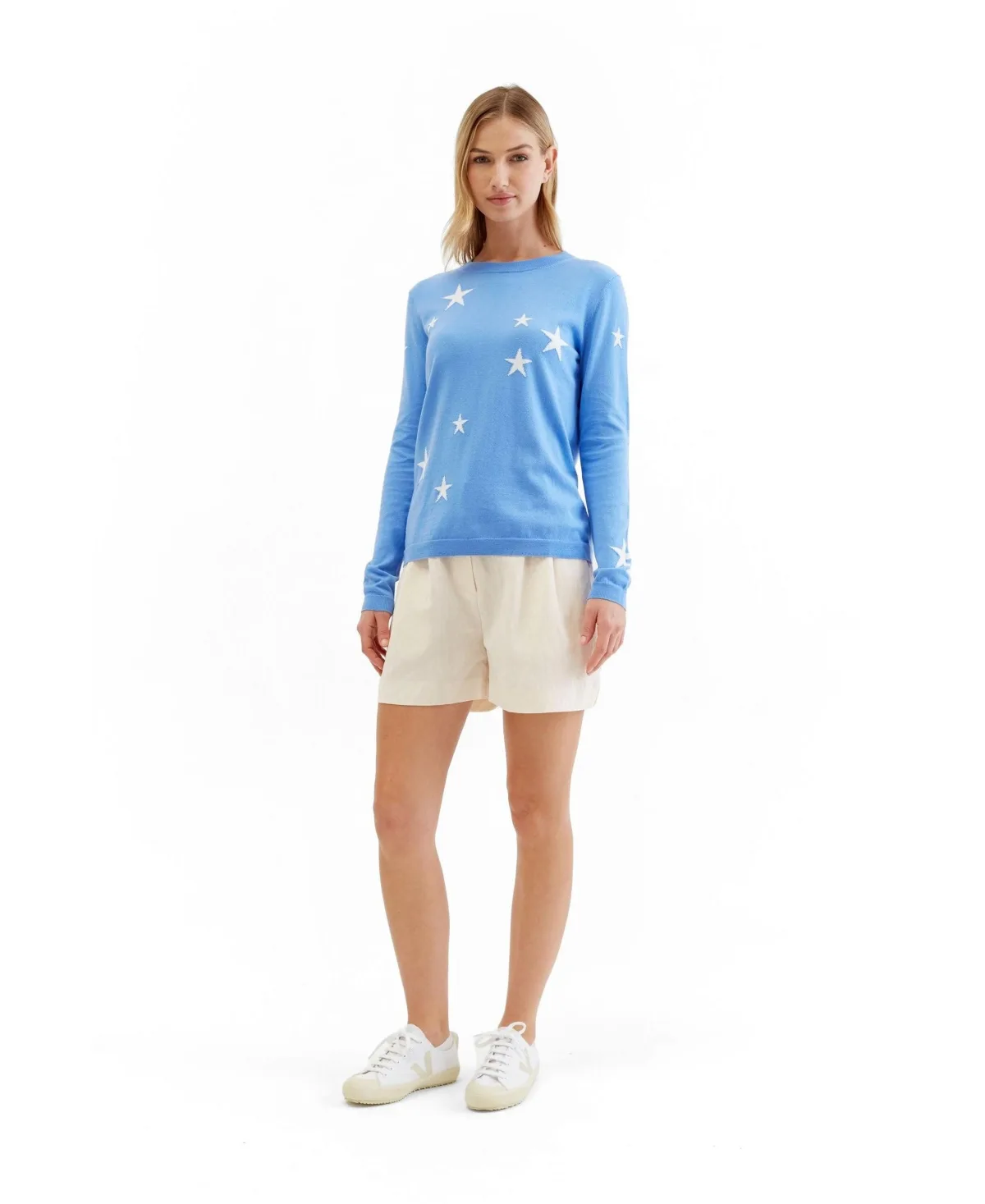 Chinti & Parker Wool Cashmere Star Sweater by Parker