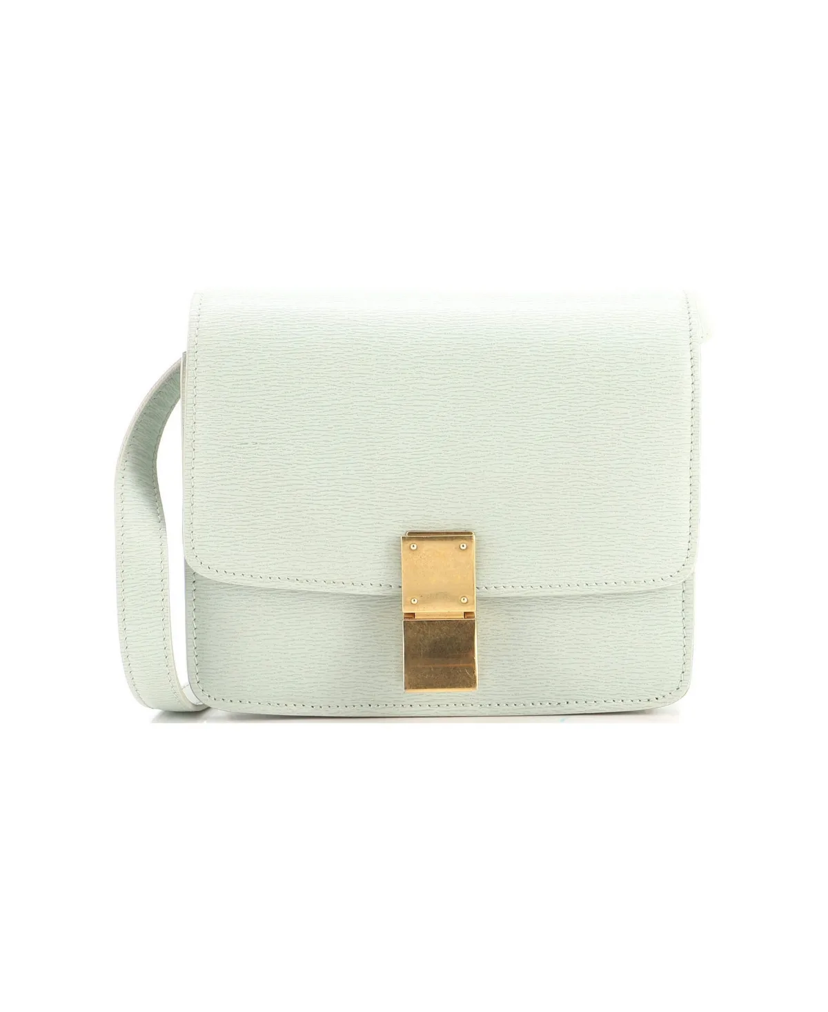 Pre-Owned Celine Small Classic Box Bag Grainy Leather by Celine