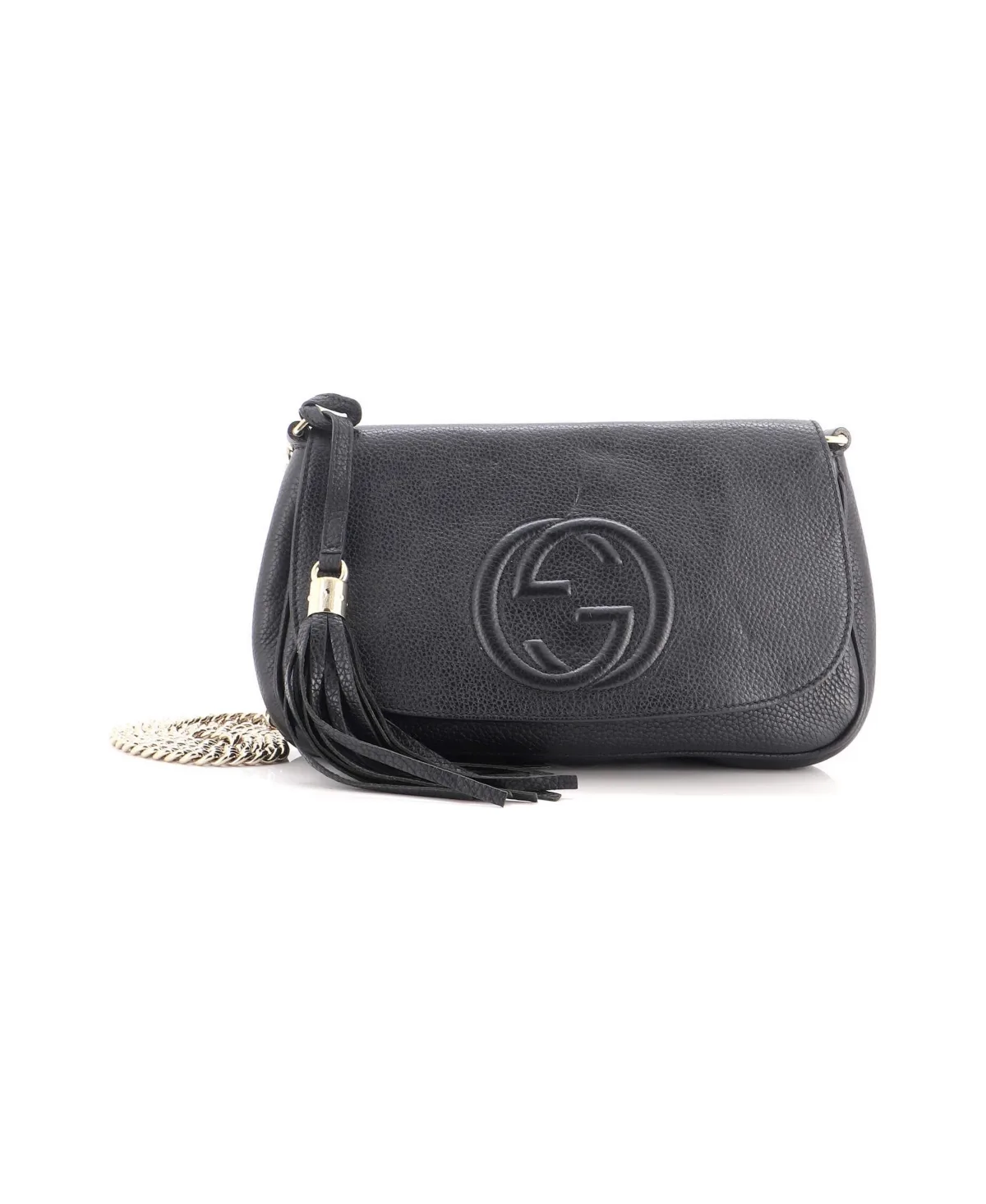 Pre-Owned Gucci Medium Soho Chain Crossbody Bag Leather by Gucci